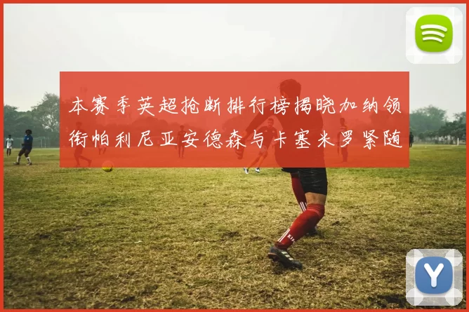 本赛季英超抢断排行榜揭晓加纳领衔帕利尼亚安德森与卡塞米罗紧随其后